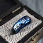 Ride or Die Rings, Blue Wedding Bands, Couple Ring Set, Matching Couple Rings - Image 4