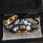 Ride or Die Rings, Ride or Die, Ride or Die Wedding Rings, Ride or Die Wedding Bands, Black Wedding Rings, Black Wedding Bands, Biker Rings