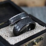 Hammered Wedding Bands, Hammered Rings, Couple Wedding Rings, Matching Rings - Image 4
