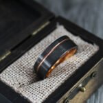 Couple Rings, Black Wedding Bands, Matching Wedding Rings - Image 5