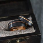 Couple Rings, Black Wedding Bands, Matching Wedding Rings - Image 3