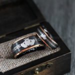 Claddagh Rings, Claddagh Couple Wedding Bands, Couple Ring Set - Image 3