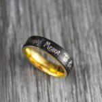 Simply Meant To Be Ring, Simply Meant To Be Wedding Band, Black Wedding Band - Image 5