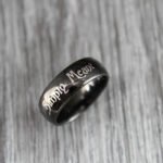 Simply Meant To Be Ring, Simply Meant To Be Wedding Band, Black Wedding Band