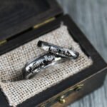 Simply Meant To Be Ring, Simply Meant To Be Wedding Band, Black Wedding Band - Image 4