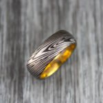Damascus Steel Ring, Damascus Steel Wedding Band, Damascus Steel Wedding Ring