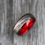 Damascus Steel Ring, Damascus Steel Wedding Band, Damascus Steel Wedding Ring