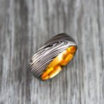 Damascus Steel Ring, Damascus Steel Wedding Band, Damascus Steel Wedding Ring