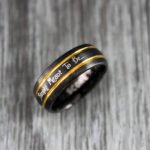 Simply Meant To Be Ring, Simply Meant To Be Wedding Band, Black Wedding Band