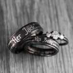 Her Jack His Sally Rings, Simply Meant To Be Wedding Bands, Couple Rings - Image 5