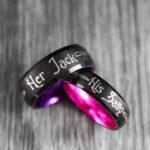 Her Jack His Sally Rings, Simply Meant To Be Wedding Bands, Couple Rings