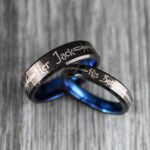 Her Jack His Sally Rings, Simply Meant To Be Wedding Bands, Couple Rings - Image 4