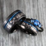 Til Valhalla Rings, Til Valhalla Wedding Bands, Vikings Couple Rings