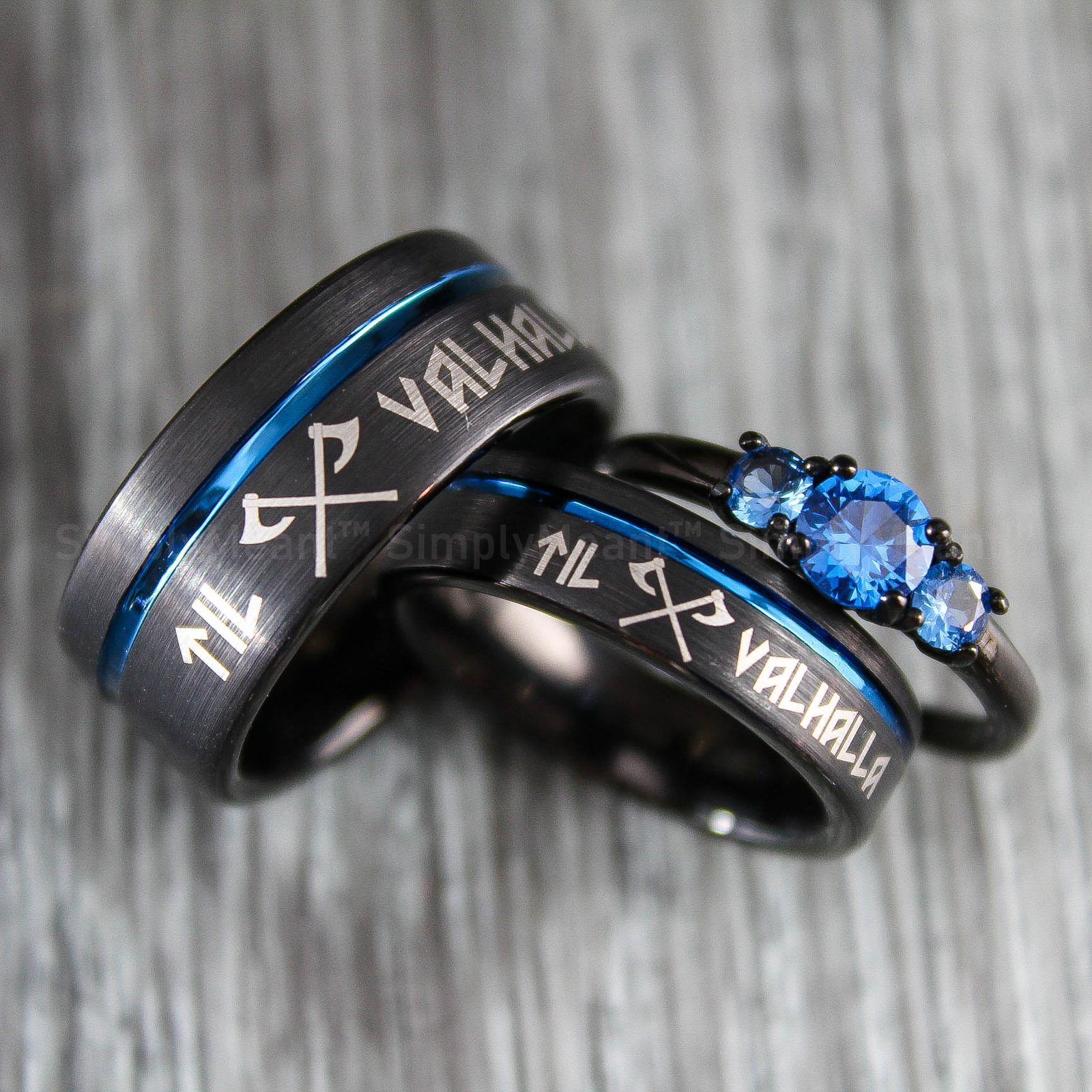 IMG_1609 Til Valhalla Rings, Til Valhalla Wedding Bands, Vikings Couple Rings - Image 1