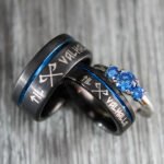 Til Valhalla Rings, Til Valhalla Wedding Bands, Vikings Couple Rings