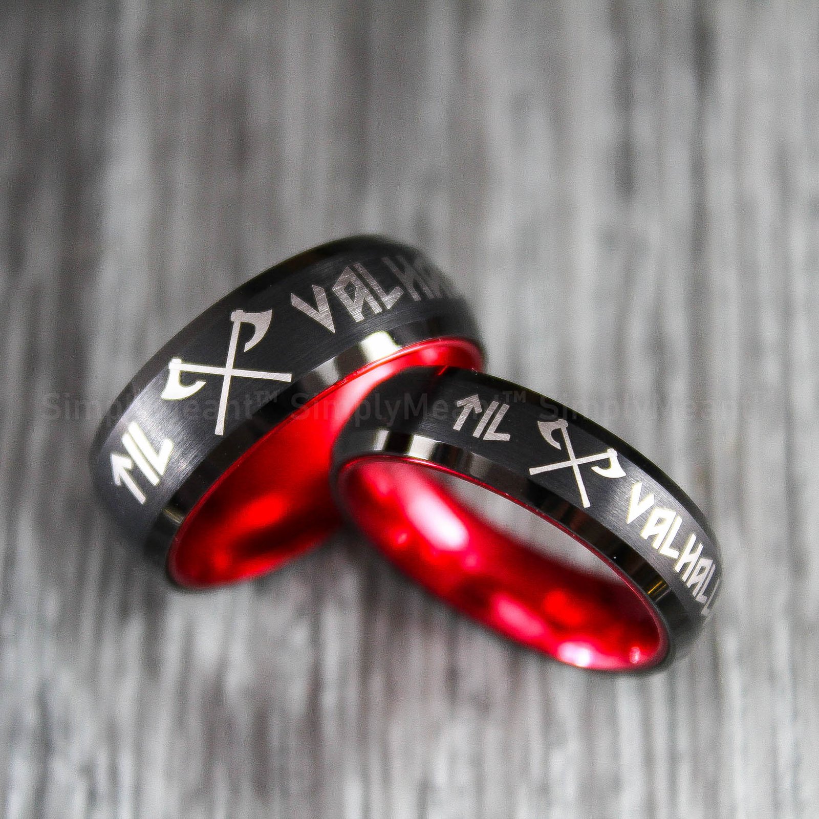 IMG_1612 Til Valhalla Rings, Til Valhalla Wedding Bands, Vikings Couple Rings - Image 1