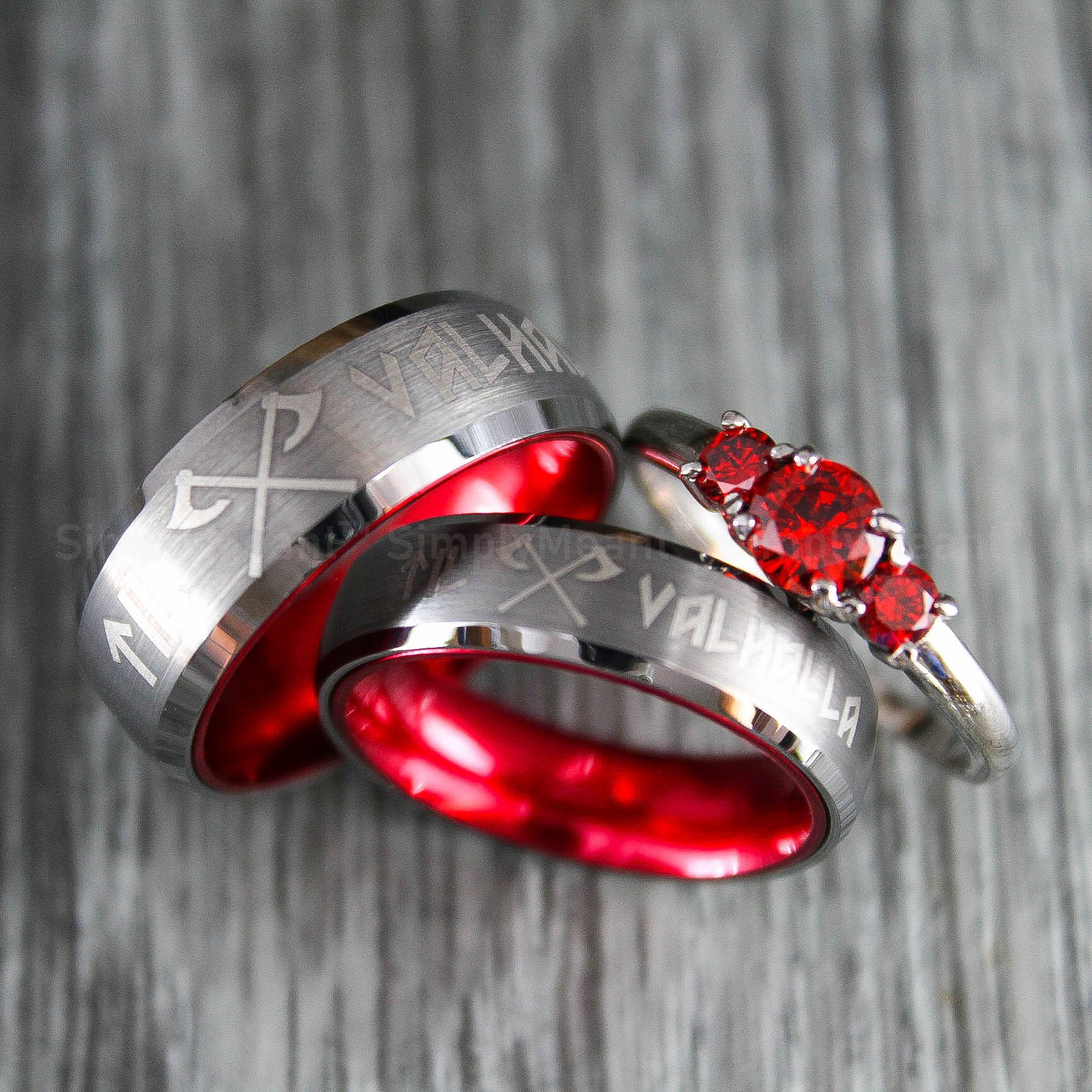 IMG_1617 Til Valhalla Rings, Til Valhalla Wedding Bands, Vikings Couple Rings - Image 1