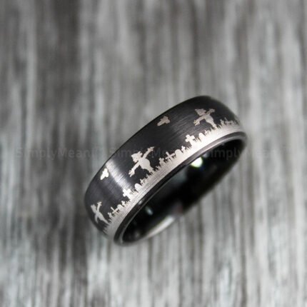 Scarecrow Ring, Halloween Wedding Ring, Halloween Jewelry, Halloween Ring