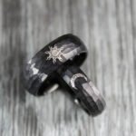 Sun and Moon Rings, Sun and Moon Wedding Bands, Sun and Moon Jewelry, Couple Rings