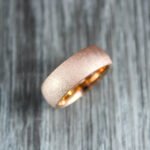 Sandblasted Rings, Couple Rings, Rose Gold Wedding Bands, Matching Wedding Rings - Image 4