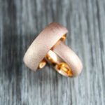 Sandblasted Rings, Couple Rings, Rose Gold Wedding Bands, Matching Wedding Rings