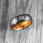 Ride or Die Rings, Ride or Die, Ride or Die Wedding Rings, Ride or Die Wedding Bands, Black Wedding Rings, Black Wedding Bands, Biker Rings - Image 4