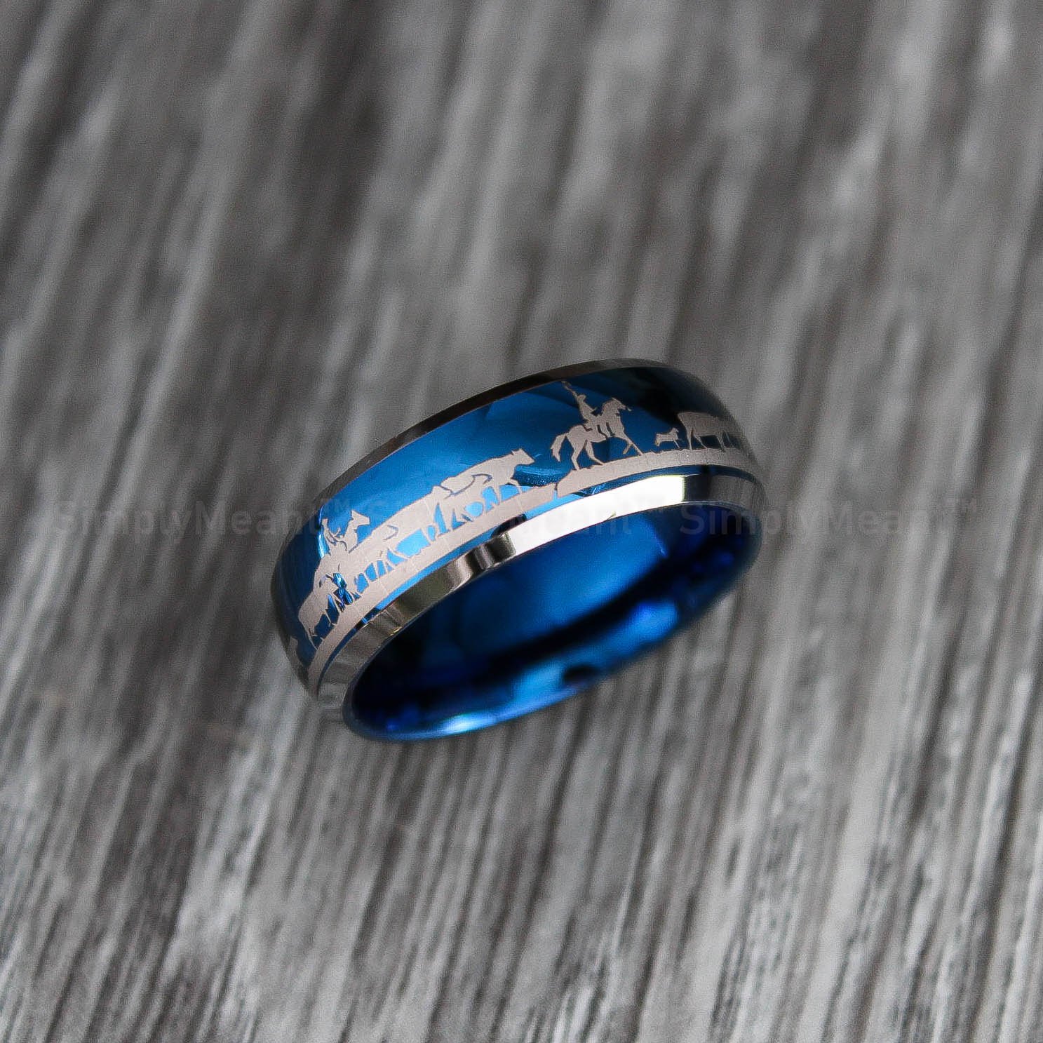 IMG_1807 Cattle Rancher Ring, Rancher Wedding Band, Cowboys Wedding Band, Cowboys Jewelry - Image 1