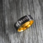 Til Death Ring, Til Death Wedding Ring, Til Death Wedding Band, Black Wedding Band