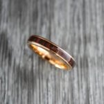 Wood Rings, Wood Wedding Bands, 4mm Tungsten Wedding Bands, Wood Wedding Rings - Image 5
